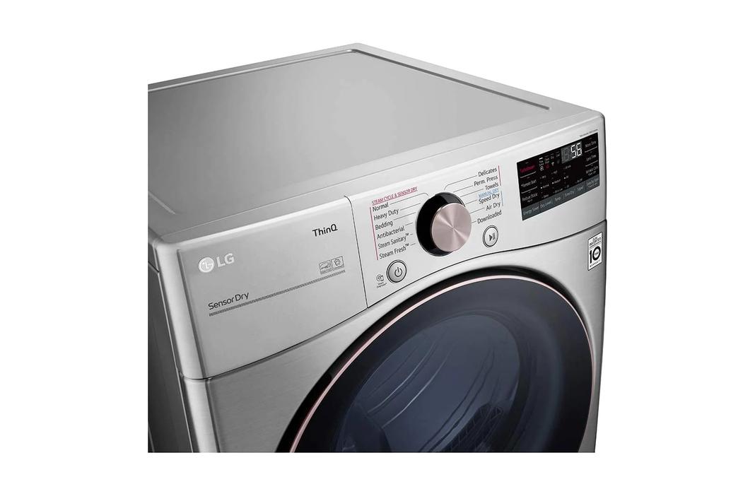 LG - 7.4 cu. Ft  Electric Dryer in Graphite - DLEX3850V