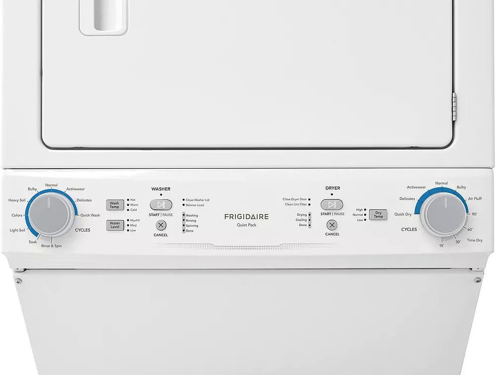 Frigidaire - 4.5 Cu. Ft. Washer and 5.5 Cu. Ft. Dryer Combo All-In-One Combo in White - FLCE752CAW