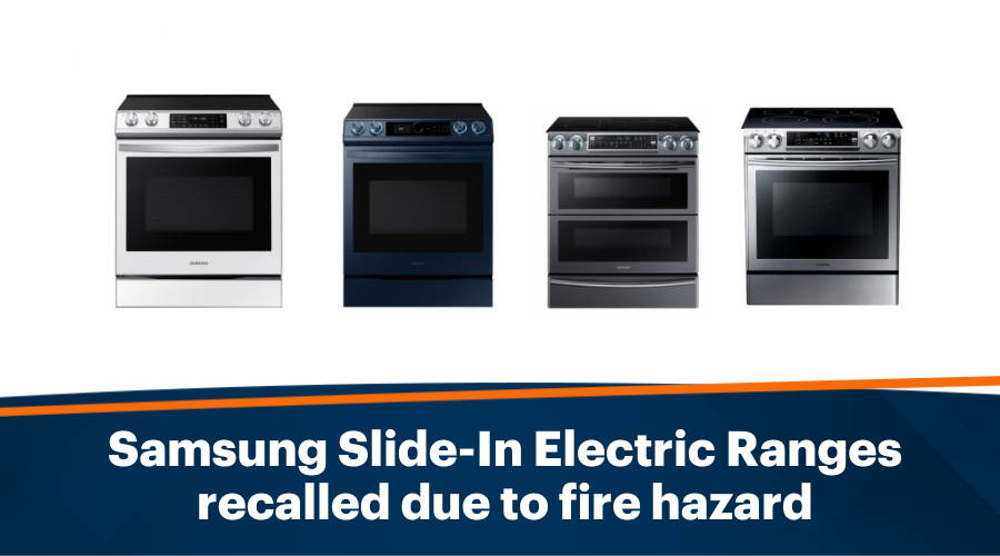 Samsung Slide-In Electric Ranges recalled due to fire hazard