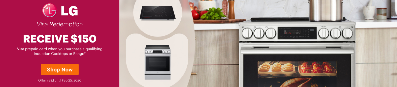 LG Induction Range Visa Redemption Jan 29- Feb 25, 2026